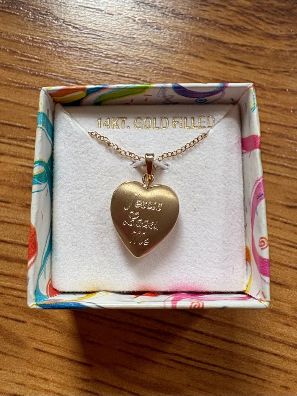 14KT Gold Filled Heart Pendant Necklace - Gold